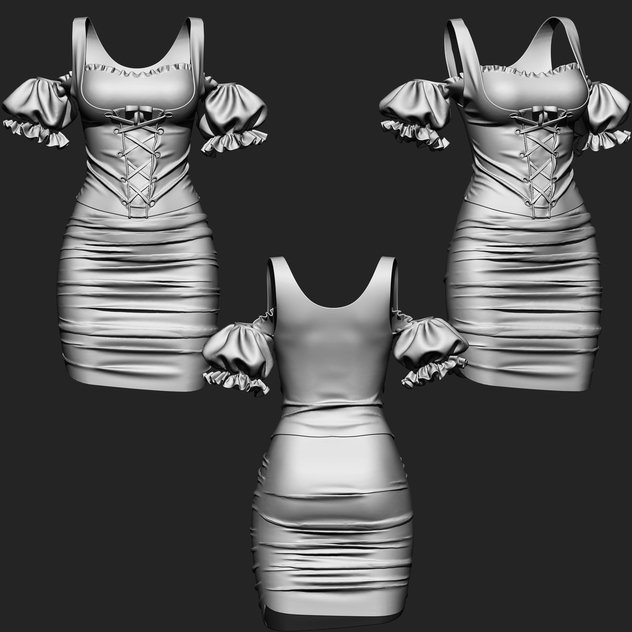 Clothes Collection IMM Brush Pack 16 in One Vol 7 3D model_7