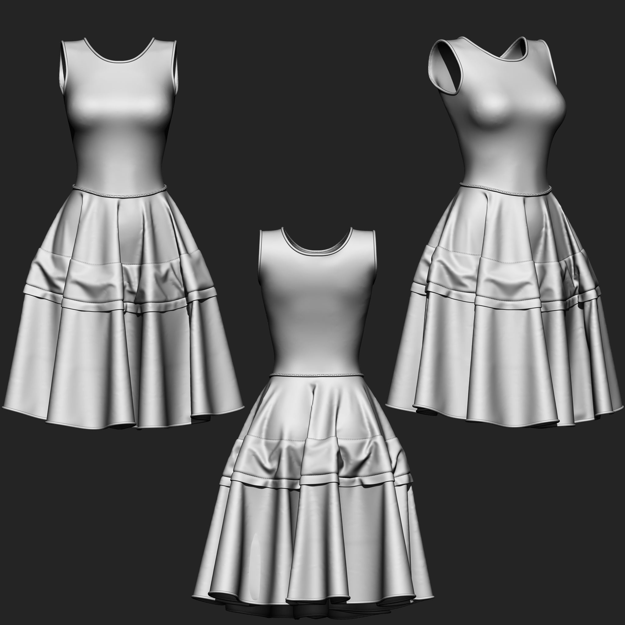 Clothes Collection IMM Brush Pack 16 in One Vol 7 3D model_11