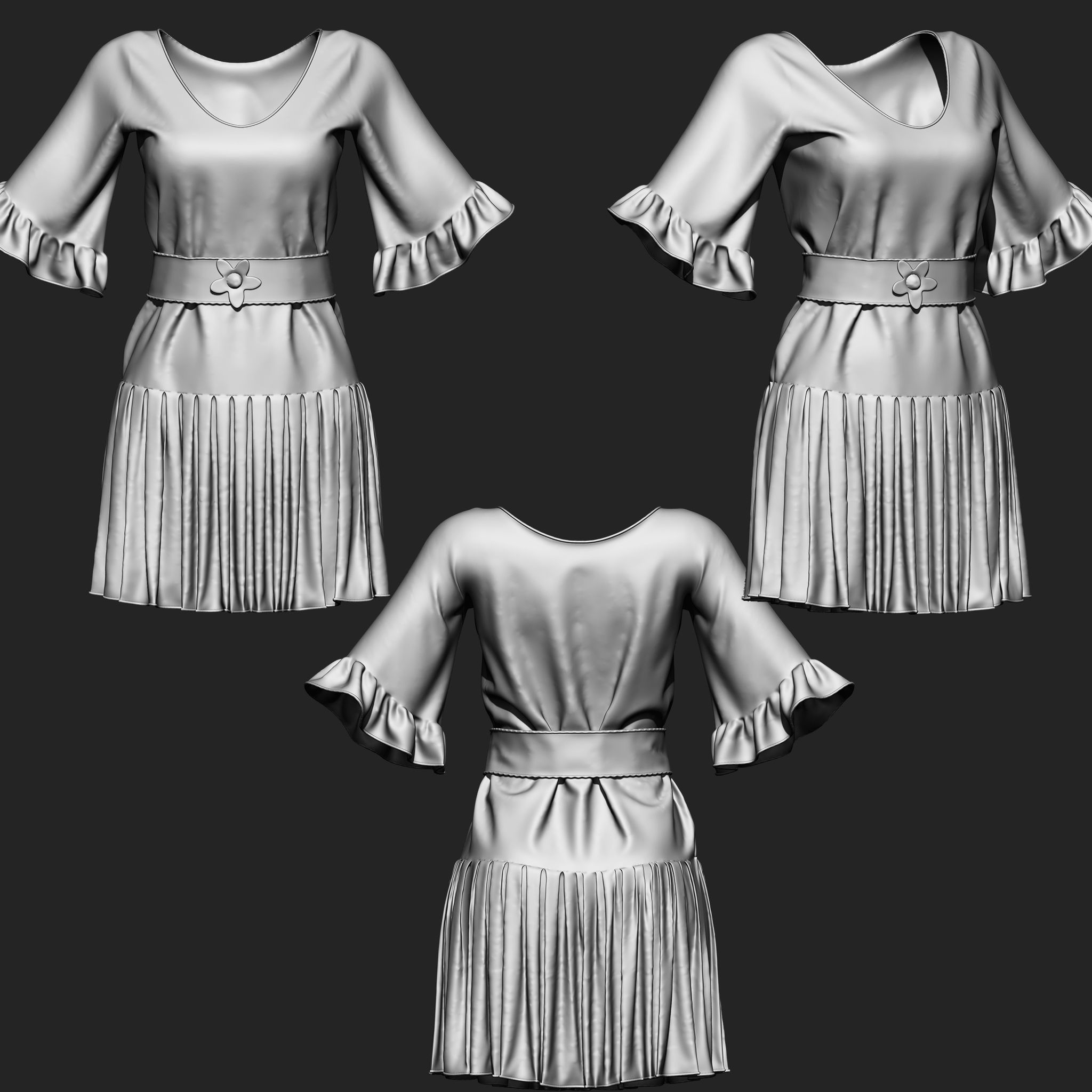 Clothes Collection IMM Brush Pack 16 in One Vol 7 3D model_4