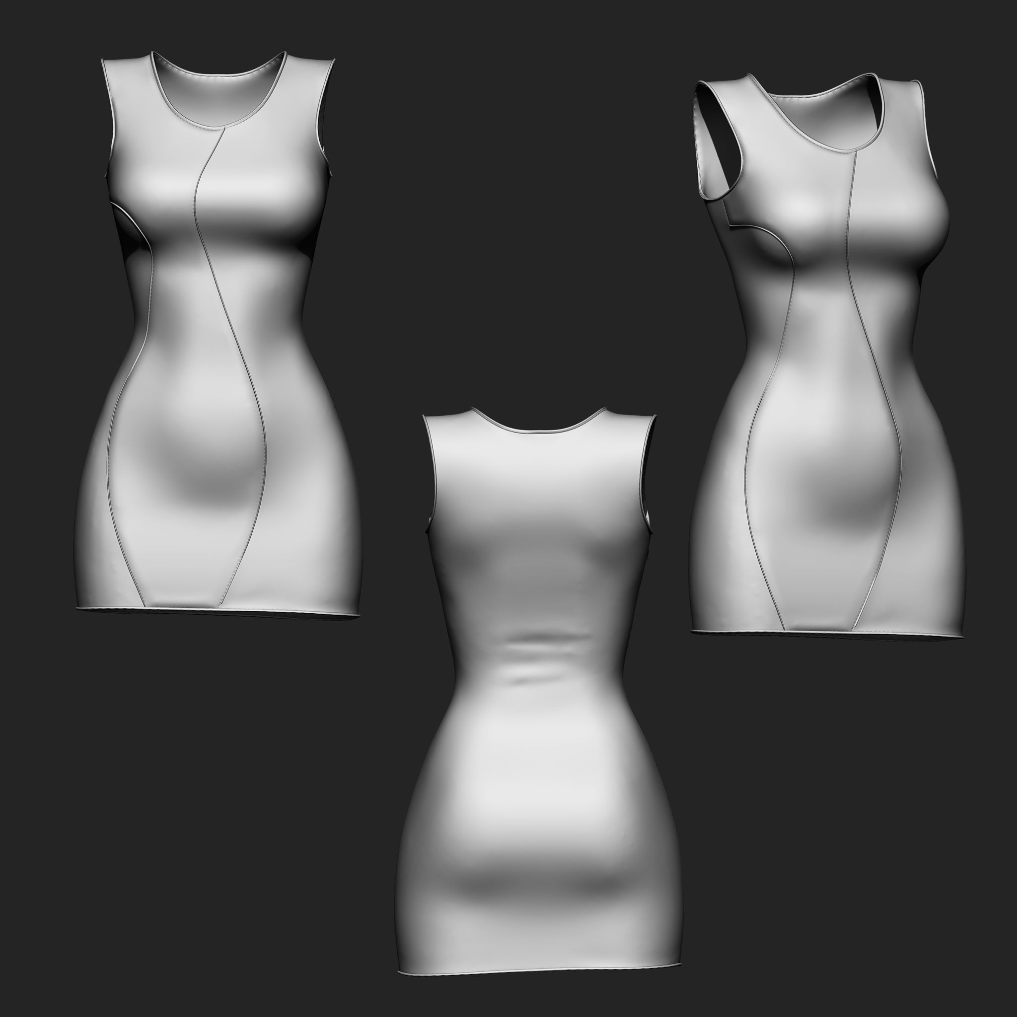 Clothes Collection IMM Brush Pack 16 in One Vol 7 3D model_16