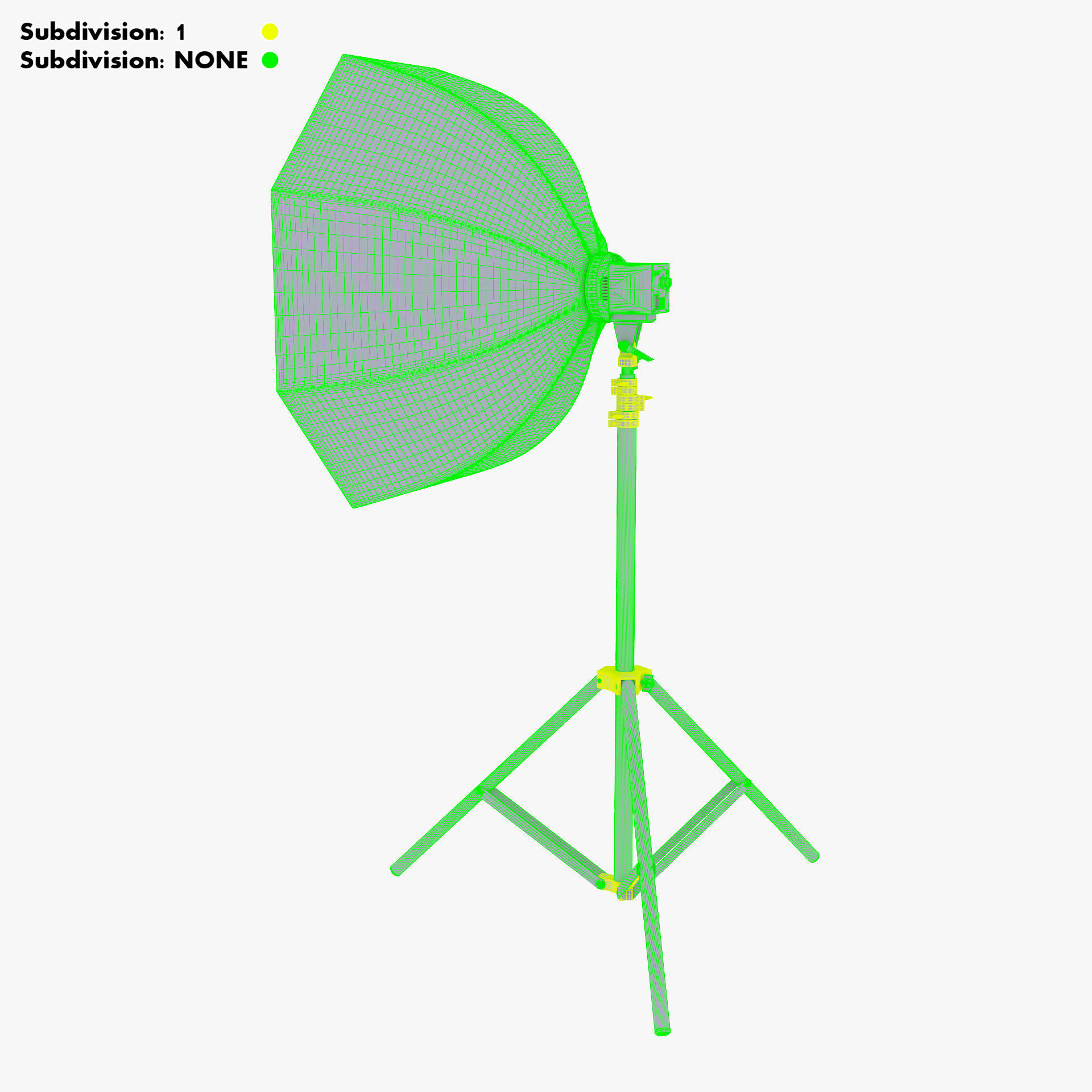 Studio Softbox Octagon Light M 1 3D model_37