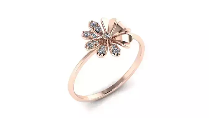 Jewelry Diamond Light Ring Flower 13