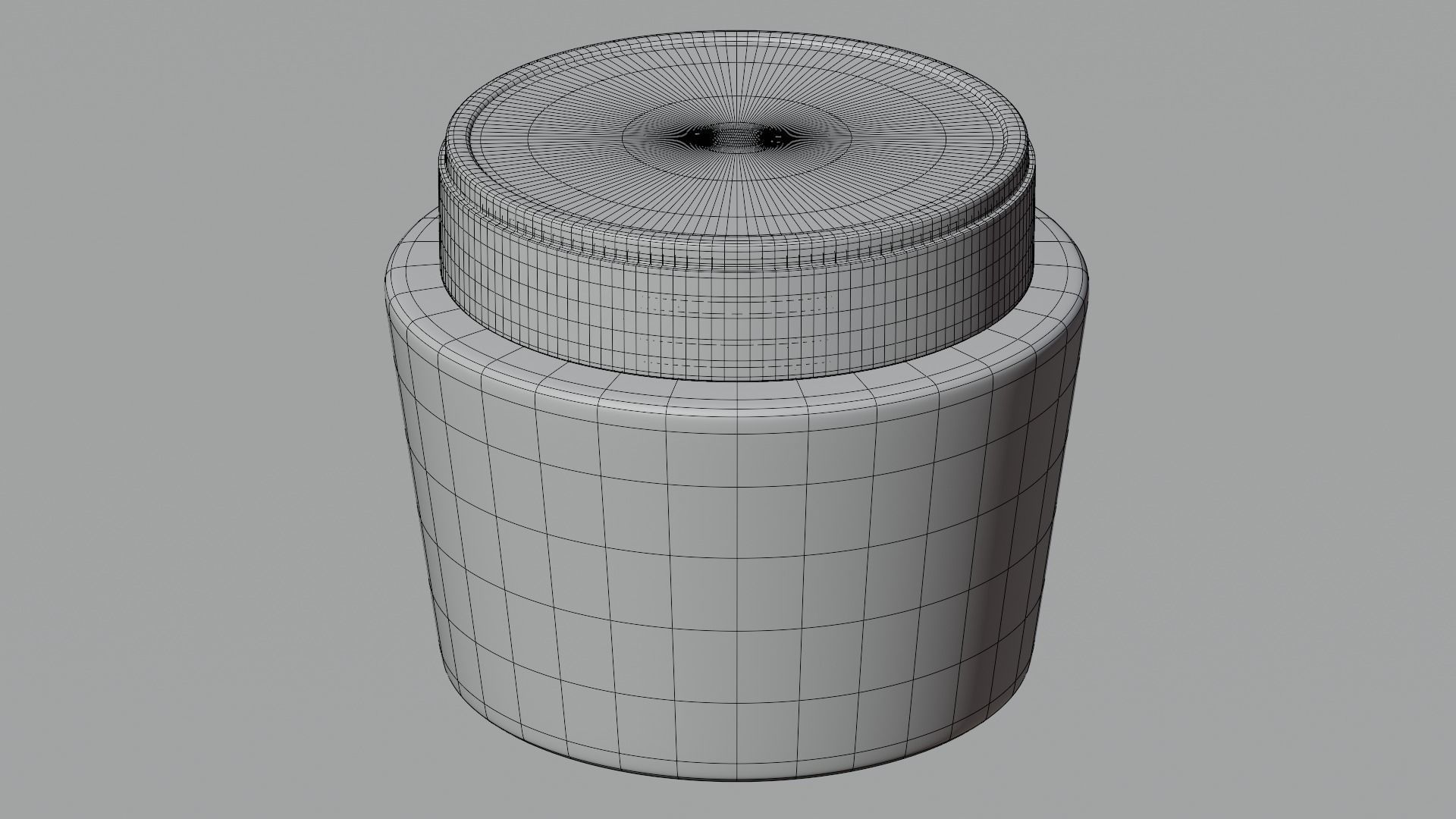 Cosmetic Jar 3D model_6