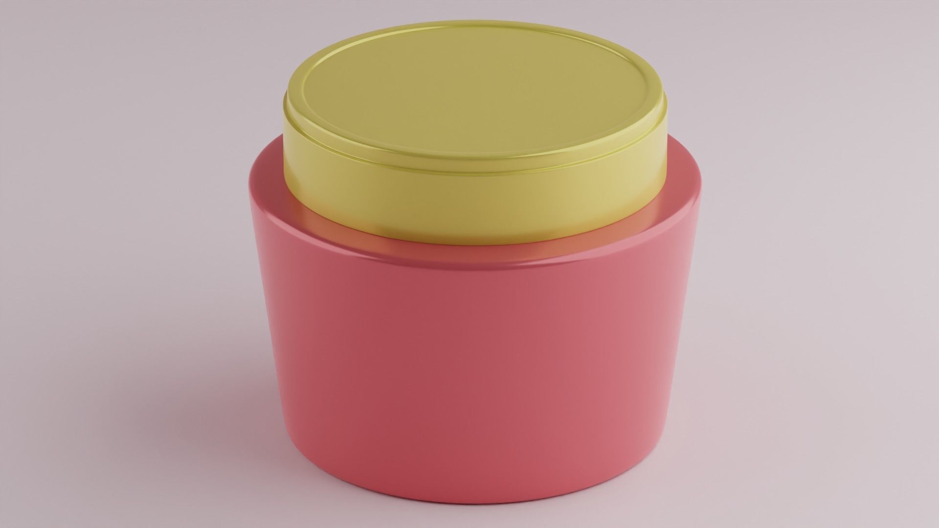 Cosmetic Jar 3D model_1