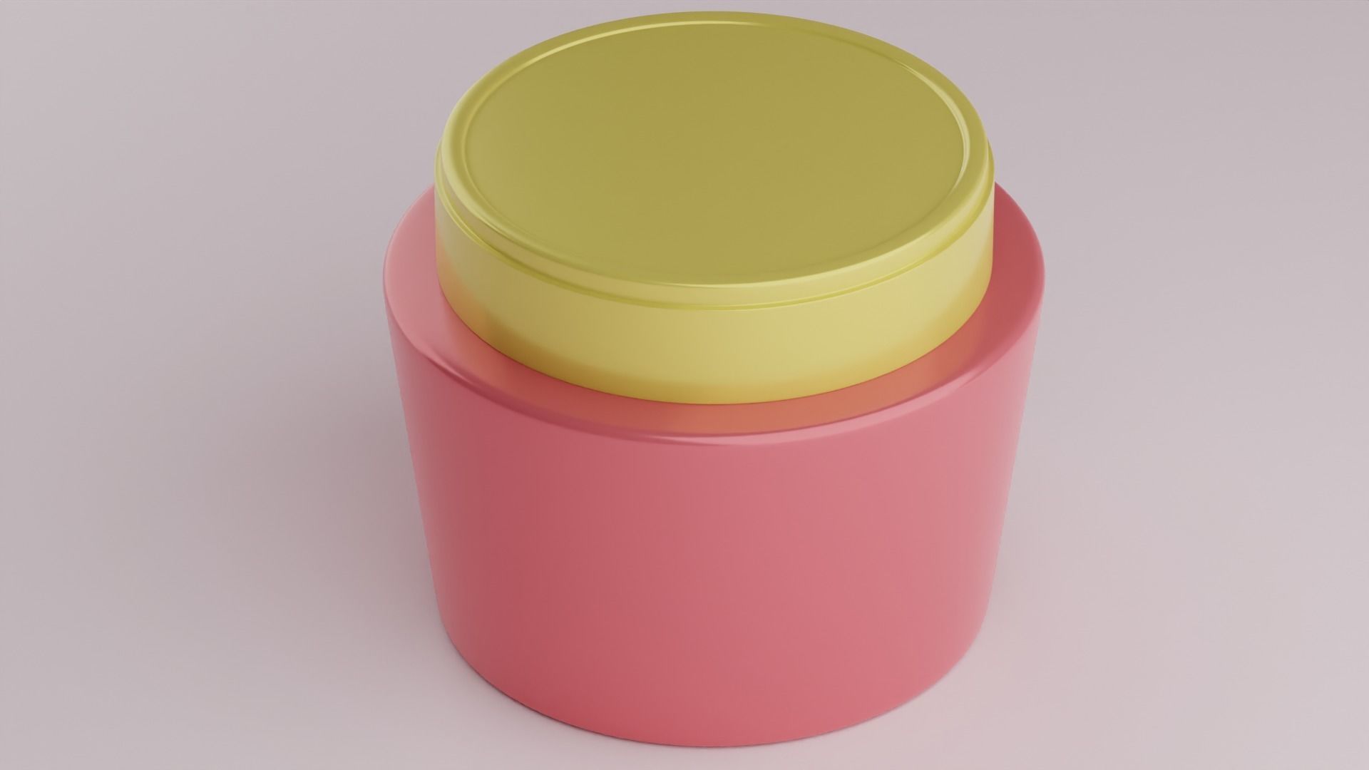 Cosmetic Jar 3D model_2