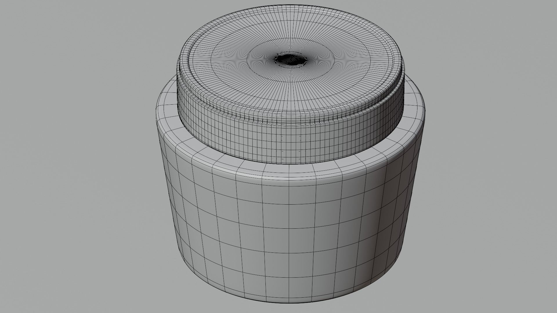 Cosmetic Jar 3D model_7