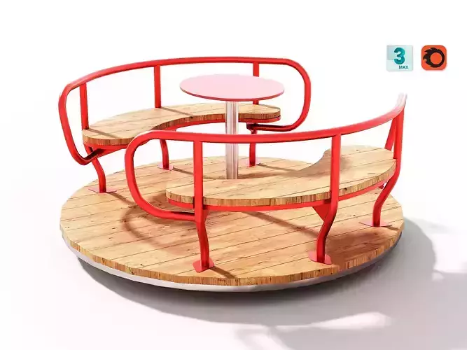 Outdoor Kids Playground - 011 3D model