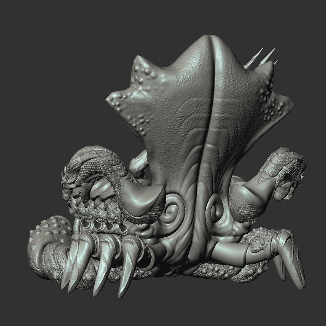 Aquaman on the Throne of Atlantis 3D print model_5