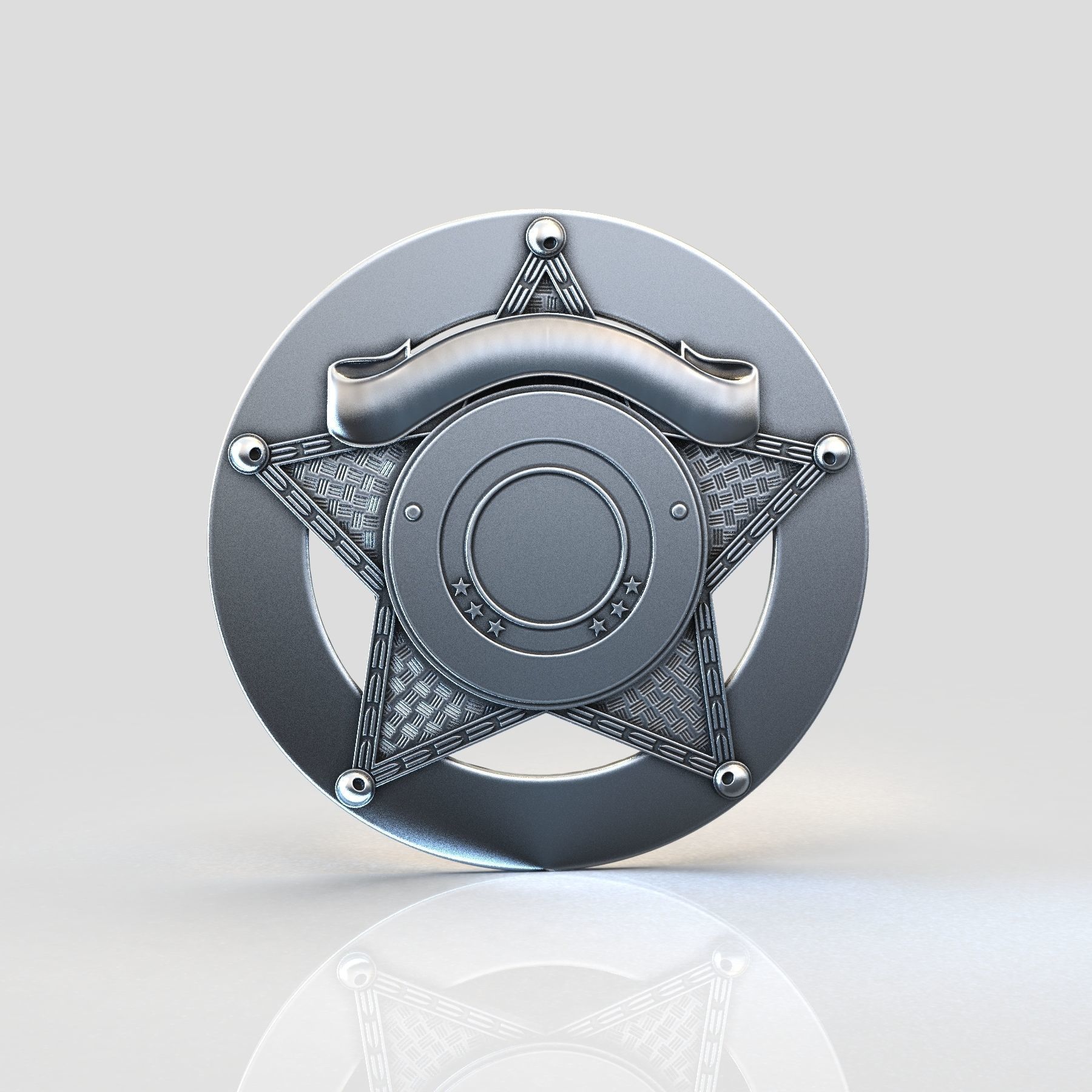 stars BADGE 3D print model_1