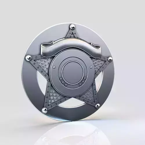 stars BADGE 3D print model