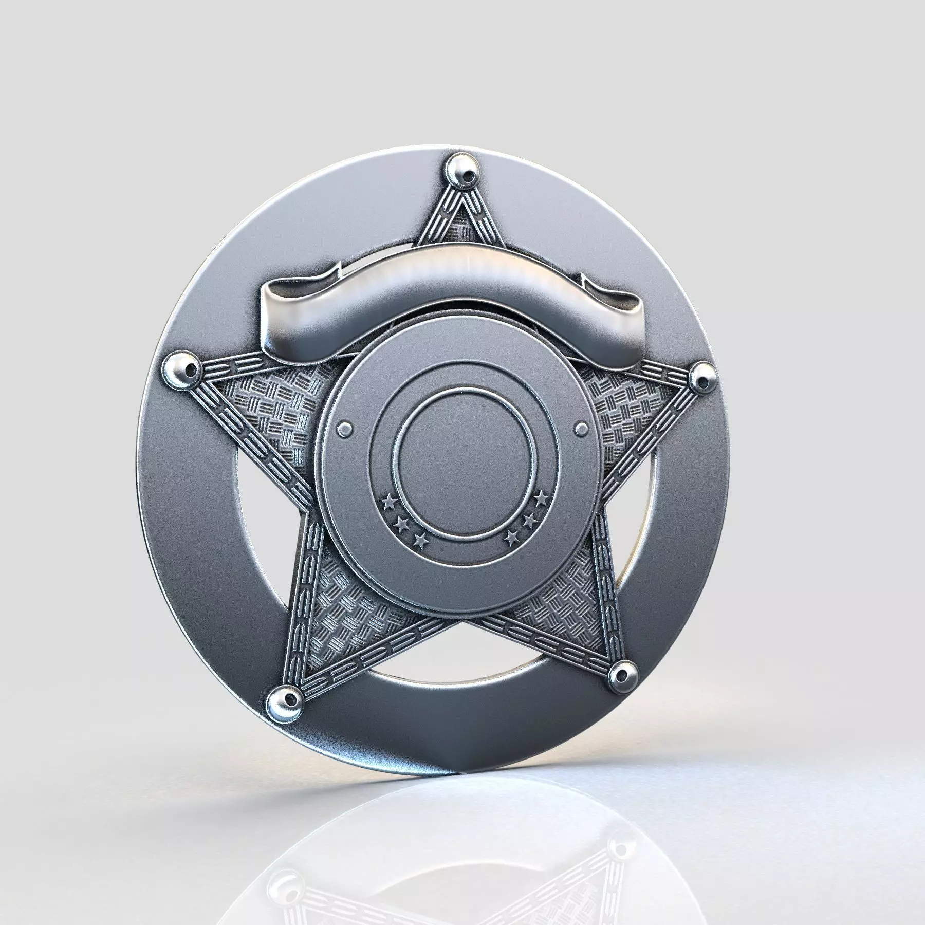 stars BADGE 3D print model_0