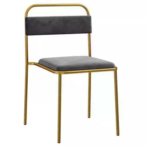  Modern Green Upholstered Dining Chair by Homary