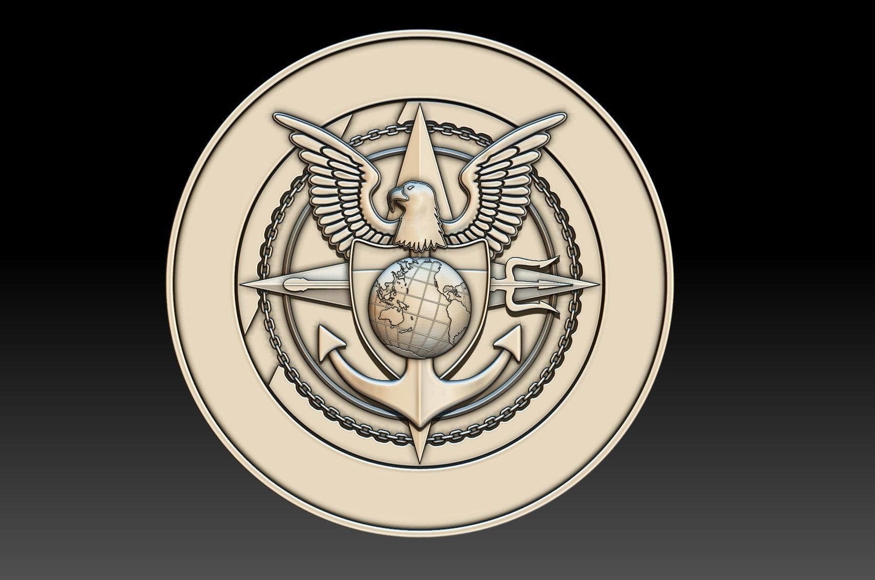 Station Logo 3D print model_3