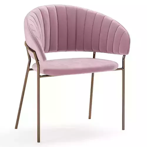 Pink Modern Upholstered Dining Chair By Cocochairs
