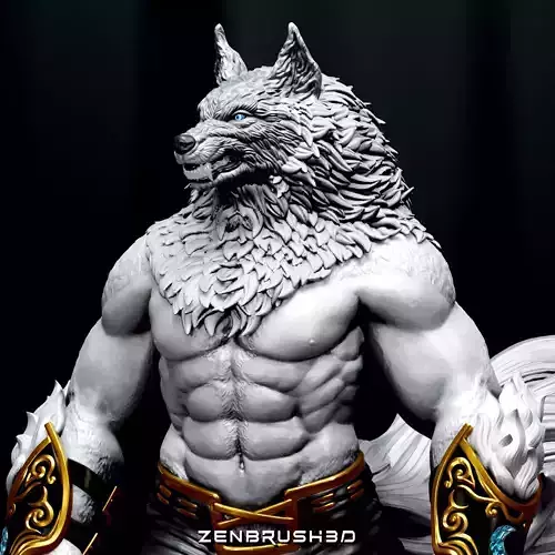 WEREWOLF - YUGO -BLOODY ROAR STL - 3D PRINTING 3D print model