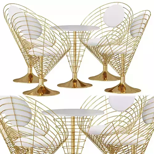  White Metal Dining Chair Velvet Upholstered Balloon Chair