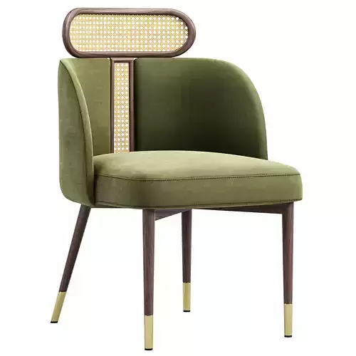 Curved Back Rattan Dining Chairs By Homary