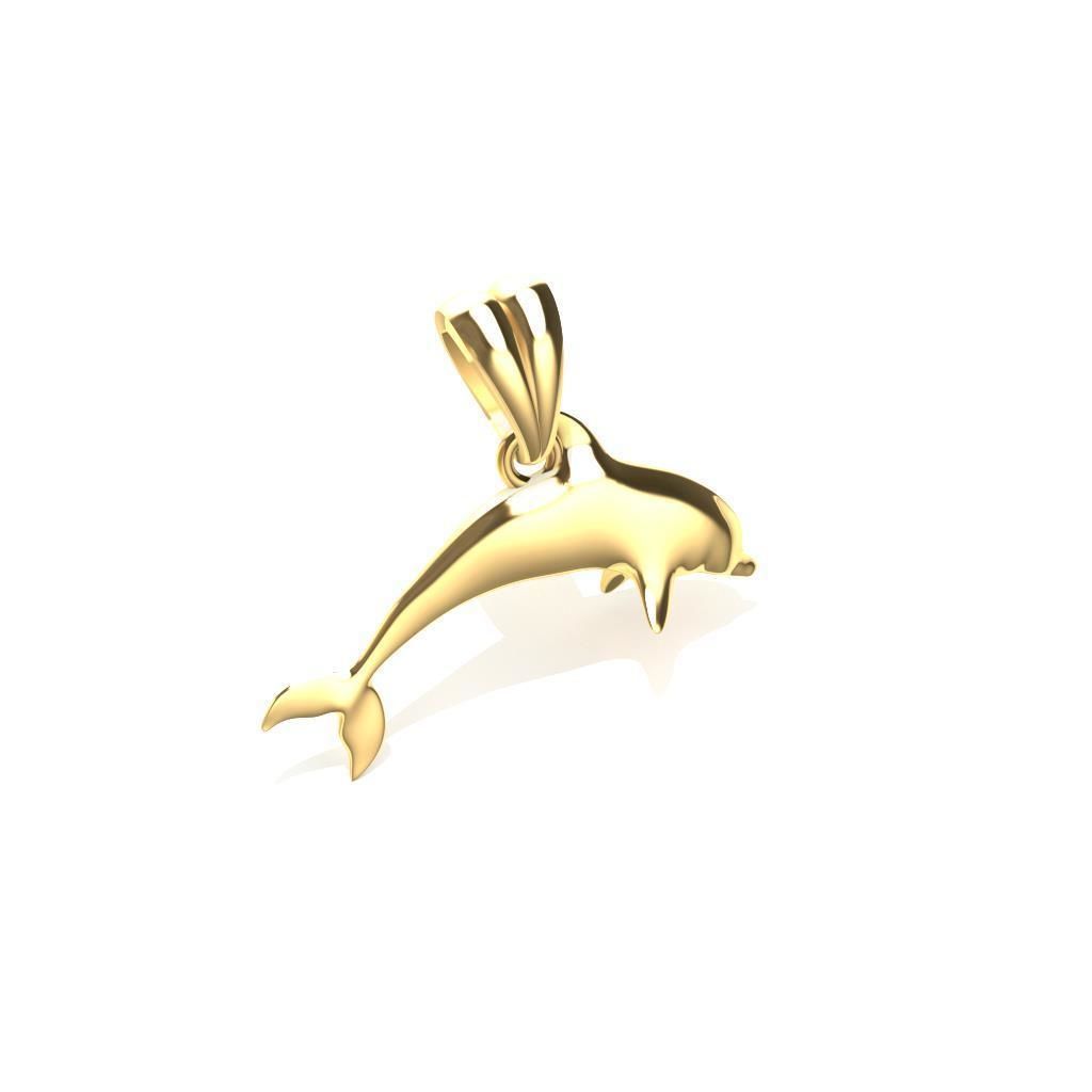 Dolphin Pendant 3D print model_1