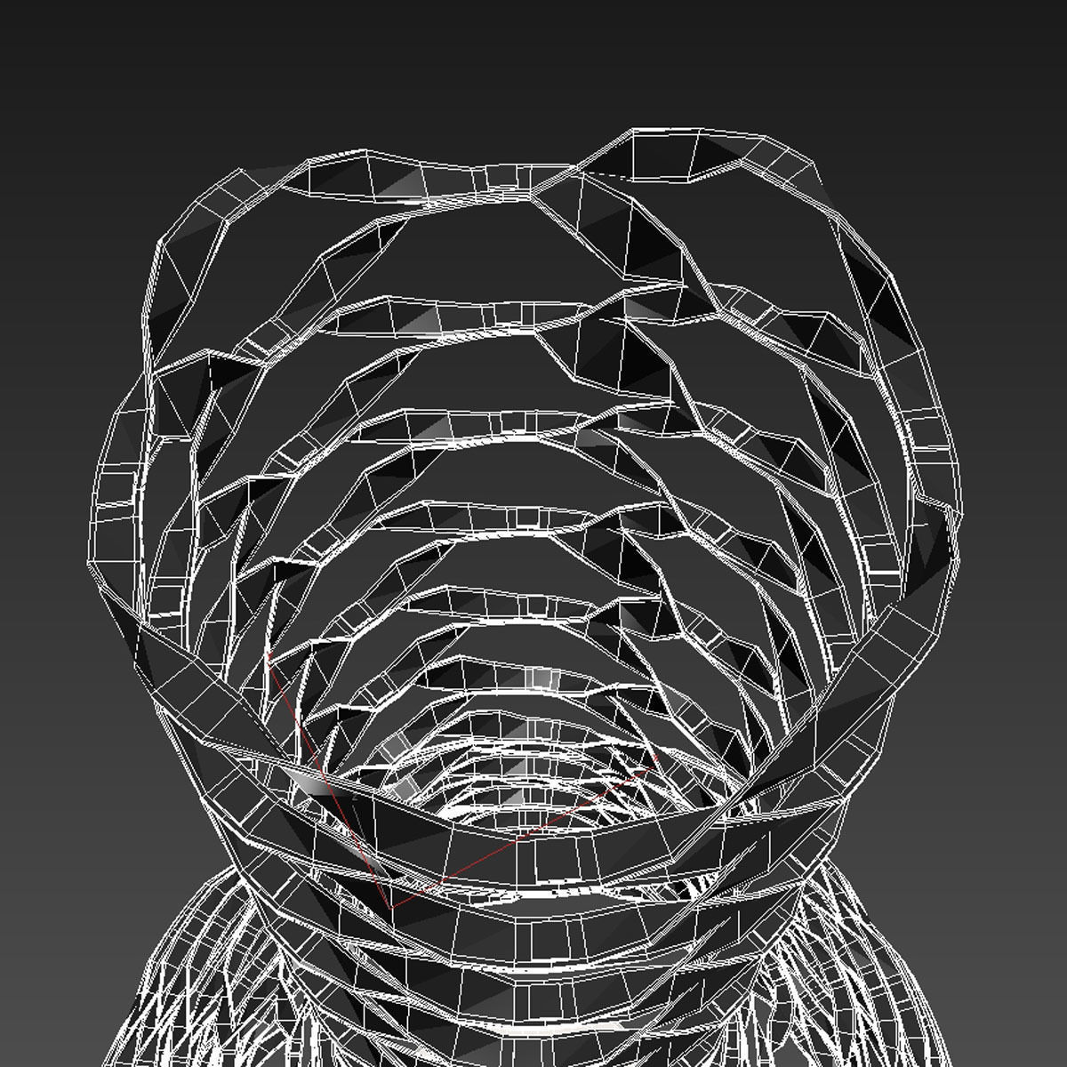 Rattan Lampshade Candle Shade Jar 3D model_7