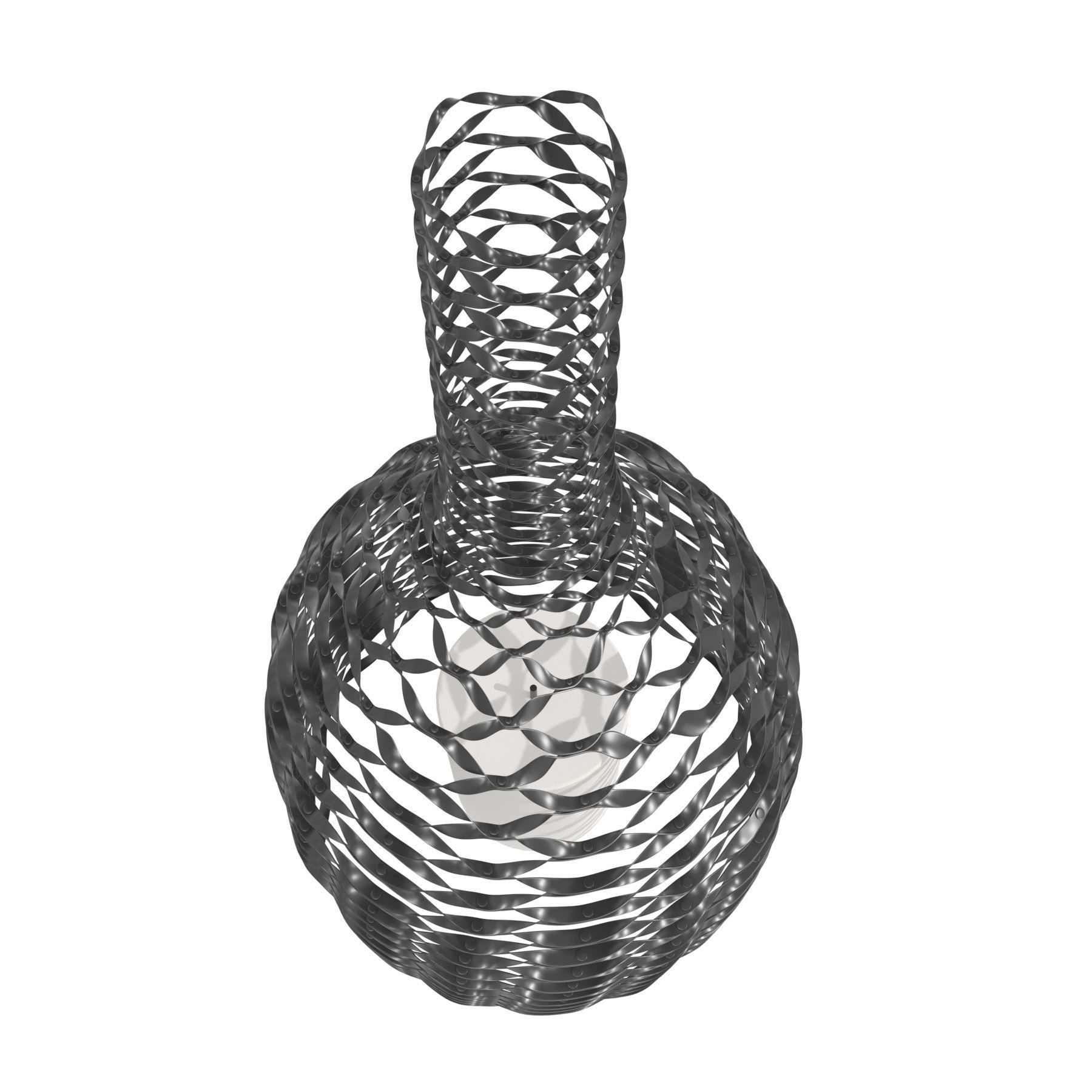 Rattan Lampshade Candle Shade Jar 3D model_4