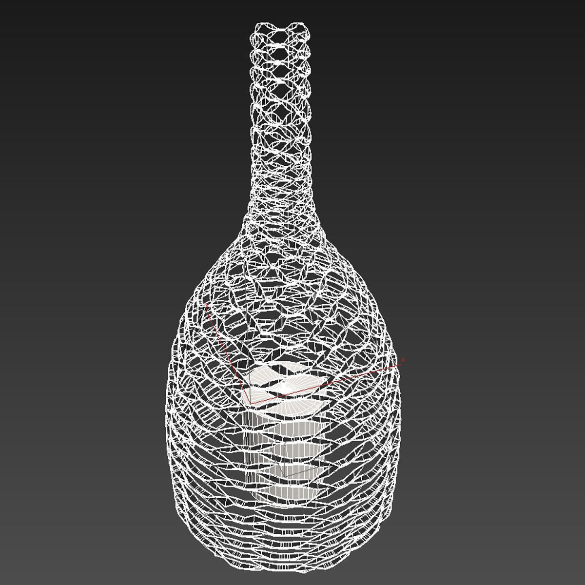 Rattan Lampshade Candle Shade Jar 3D model_5