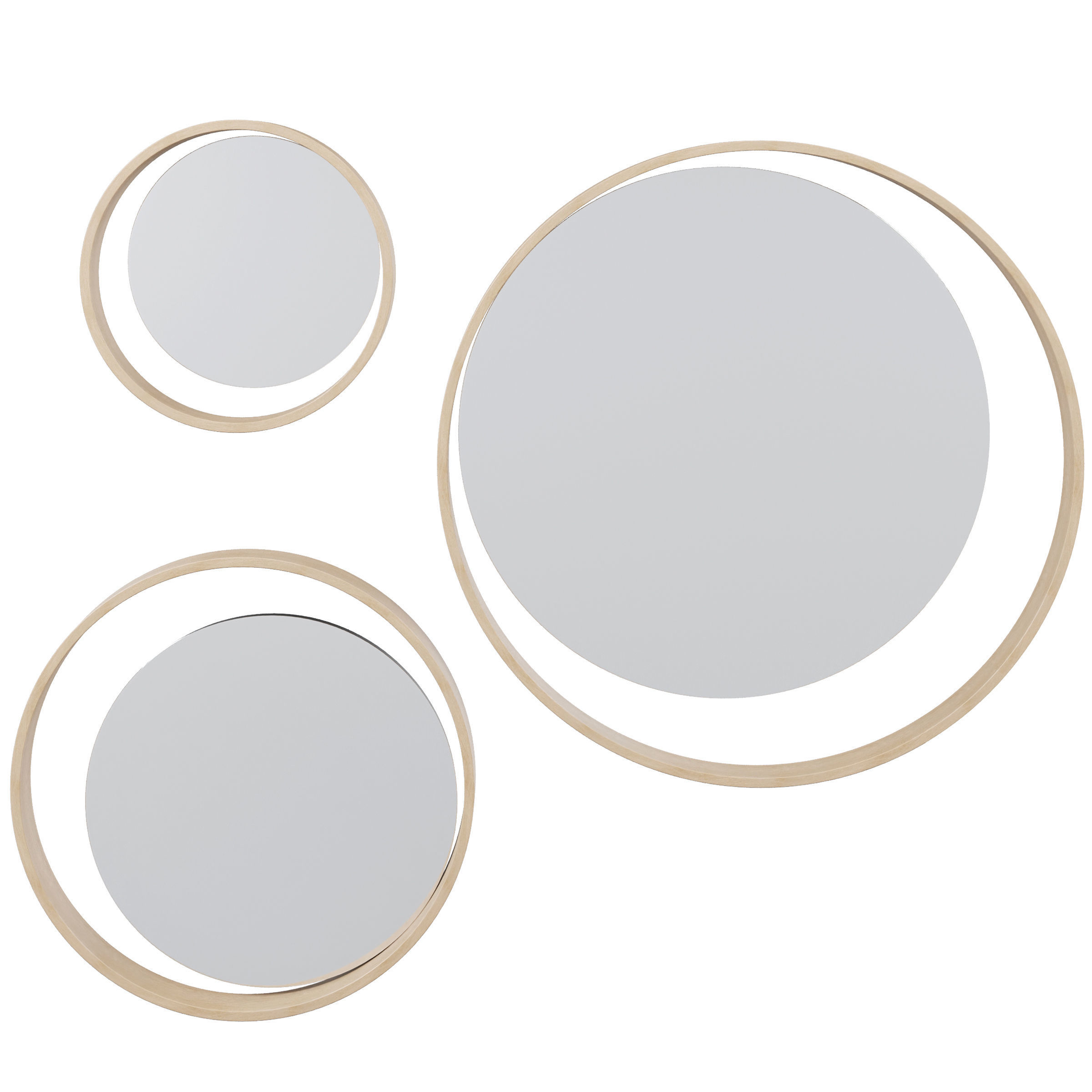 Wall Mirror Carn by Tom Raffield 3D model_2