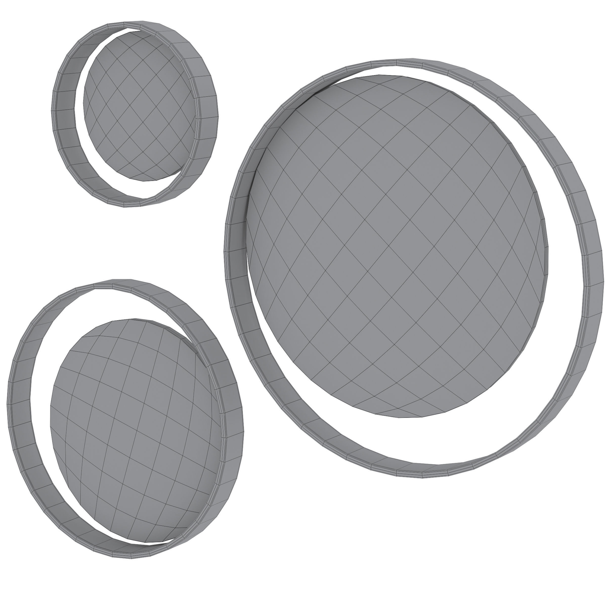 Wall Mirror Carn by Tom Raffield 3D model_3