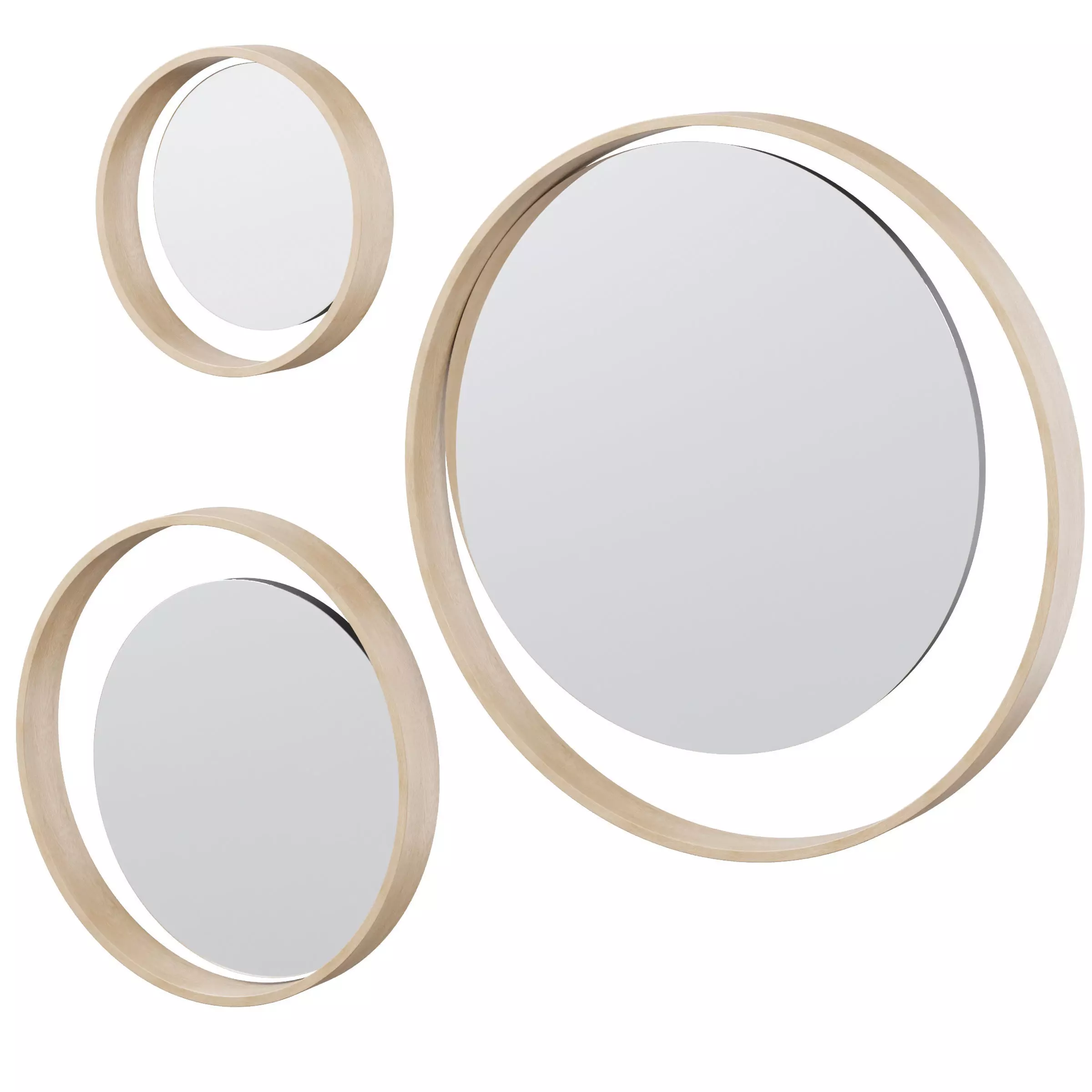 Wall Mirror Carn by Tom Raffield 3D model_0