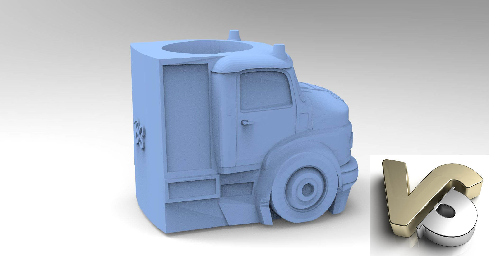 Truck Matte for 3d printing 3D model_5