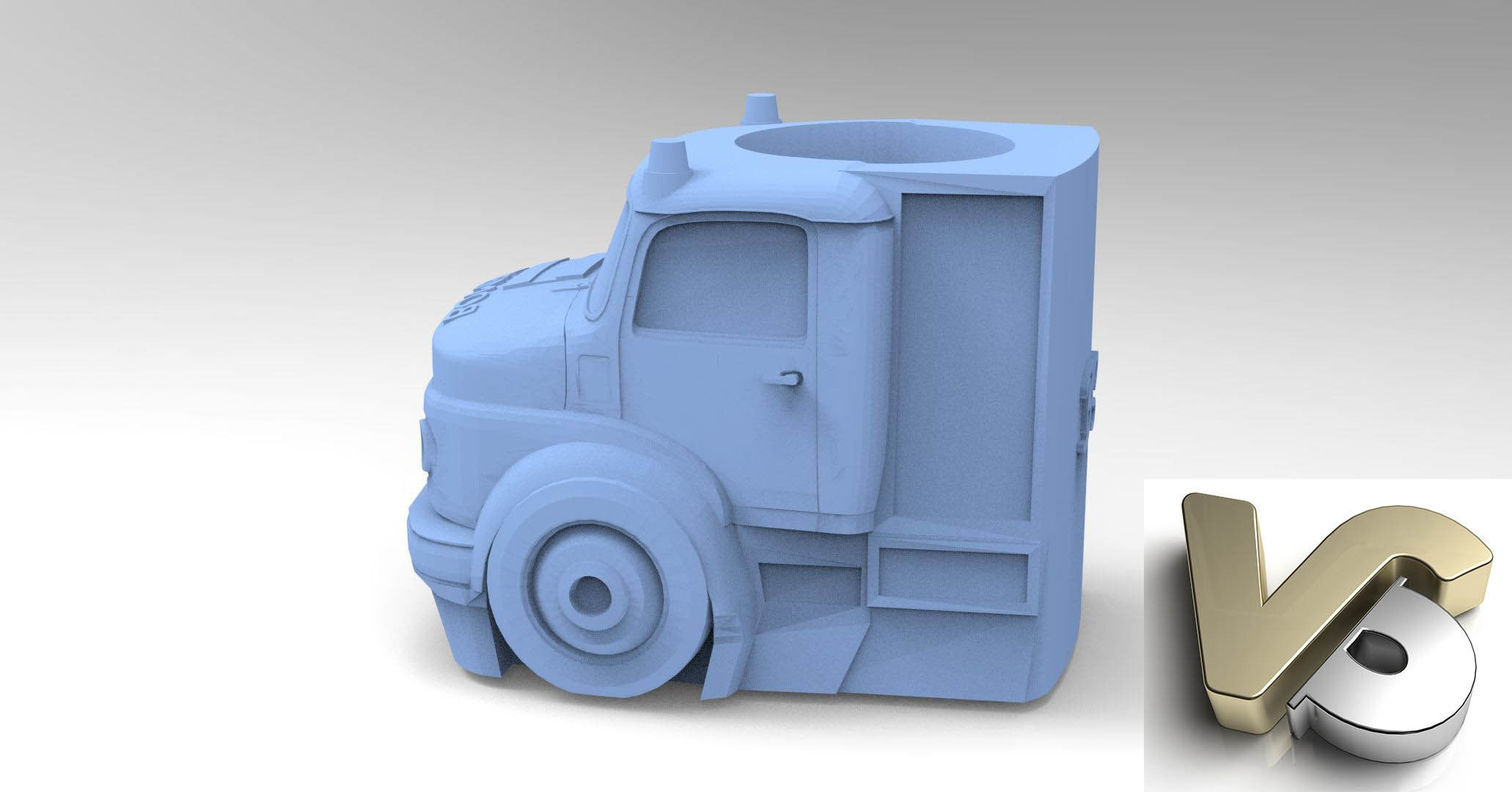 Truck Matte for 3d printing 3D model_3
