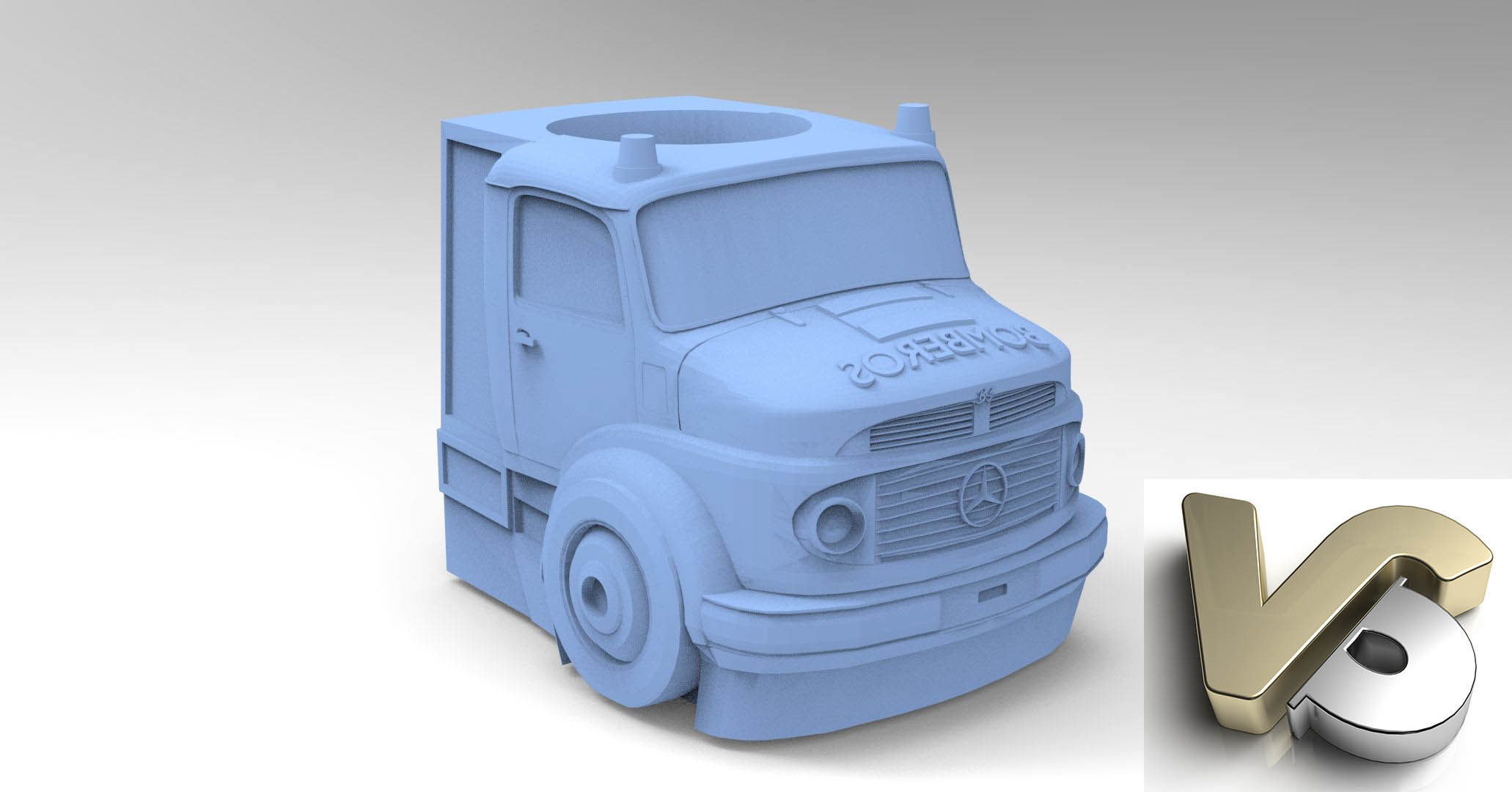 Truck Matte for 3d printing 3D model_6