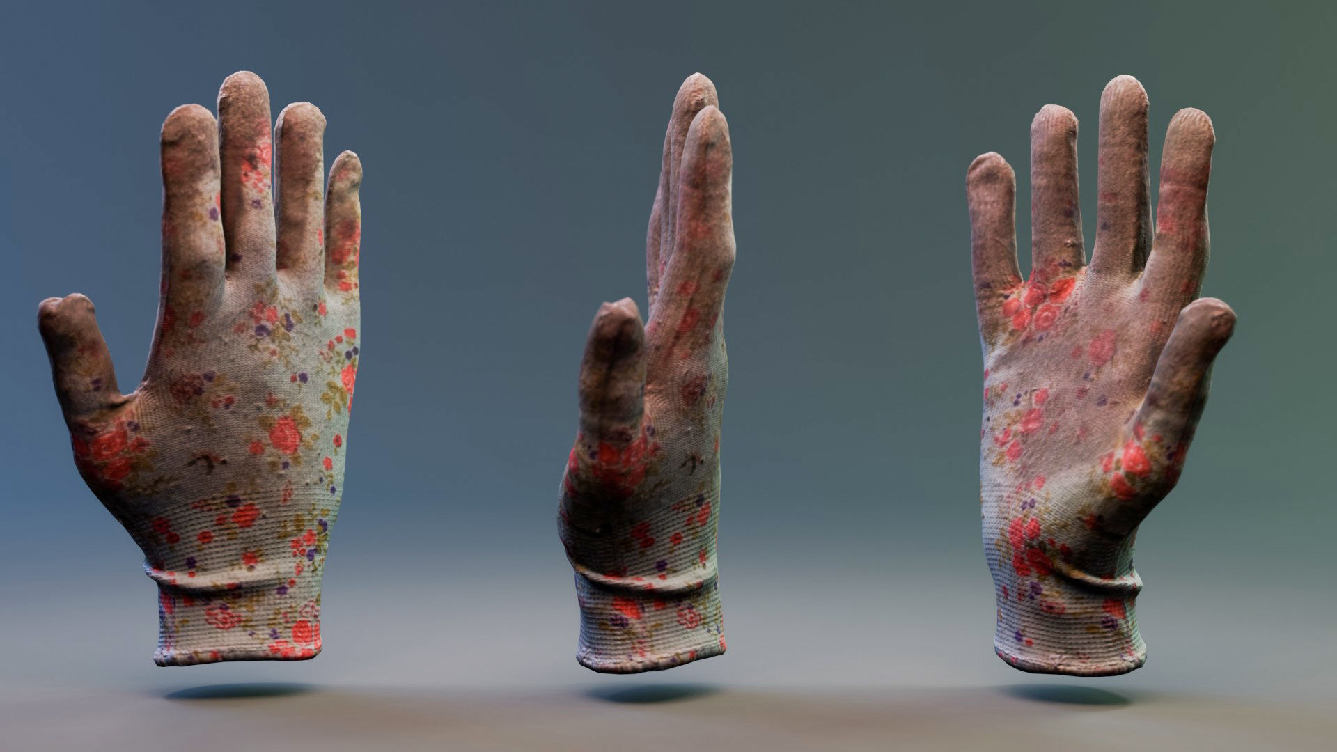 Glove Garden - low-poly - PBR - FREE Download Free low-poly 3D model_5