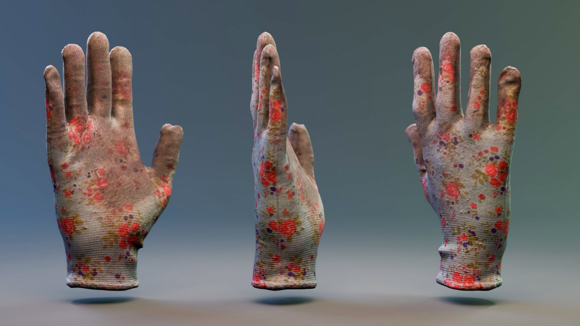 Glove Garden - low-poly - PBR - FREE Download Free low-poly 3D model_3