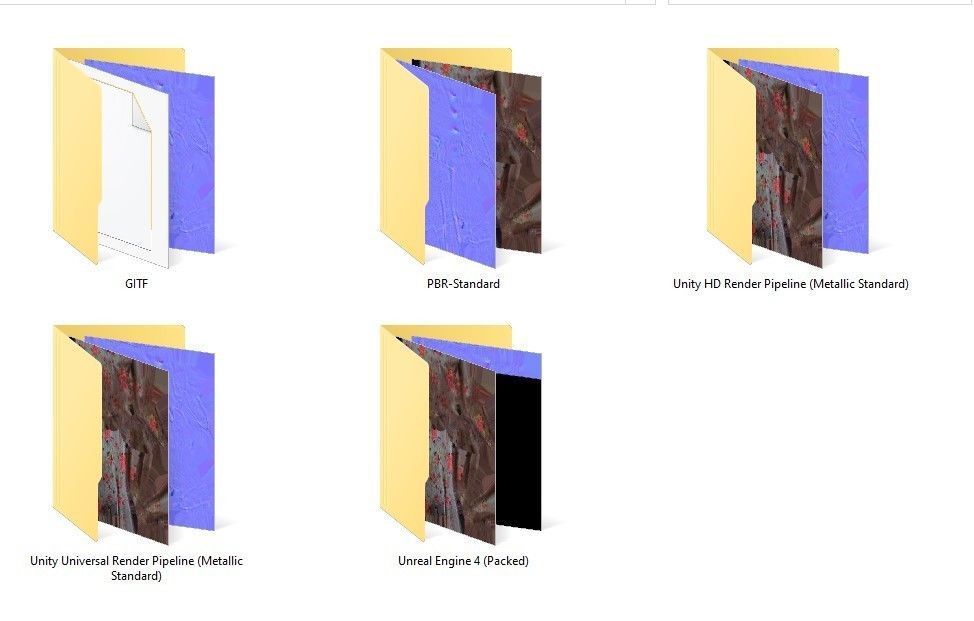 Glove Garden - low-poly - PBR - FREE Download Free low-poly 3D model_6