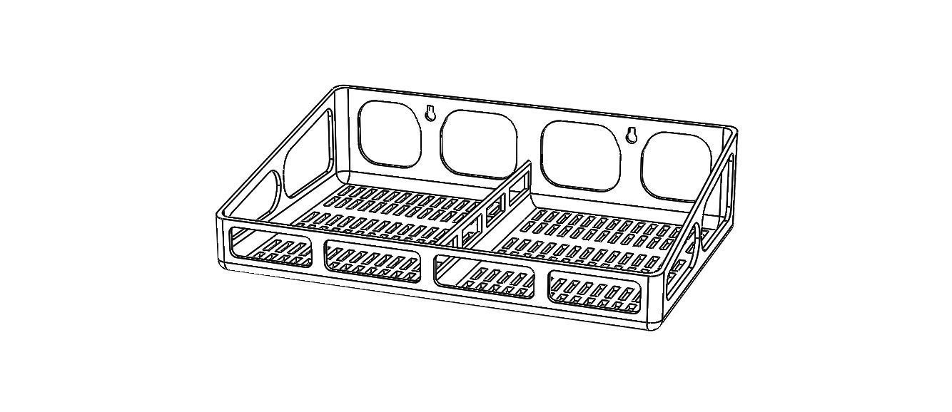 Wall Mounted Multi Purpose Shelf 3D print model_2