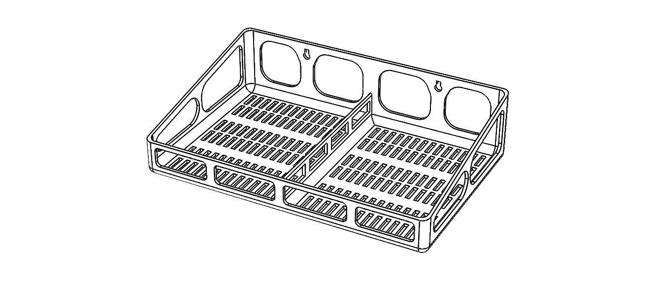 Wall Mounted Multi Purpose Shelf 3D print model_10