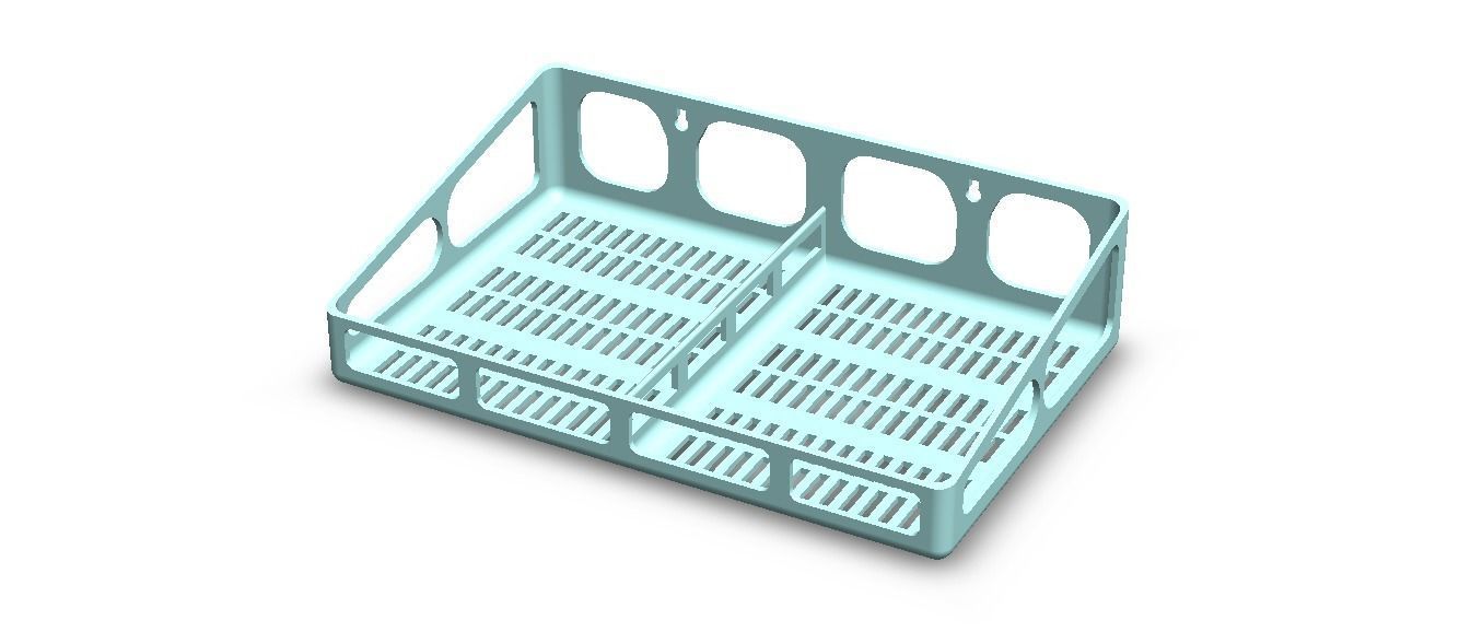 Wall Mounted Multi Purpose Shelf 3D print model_13