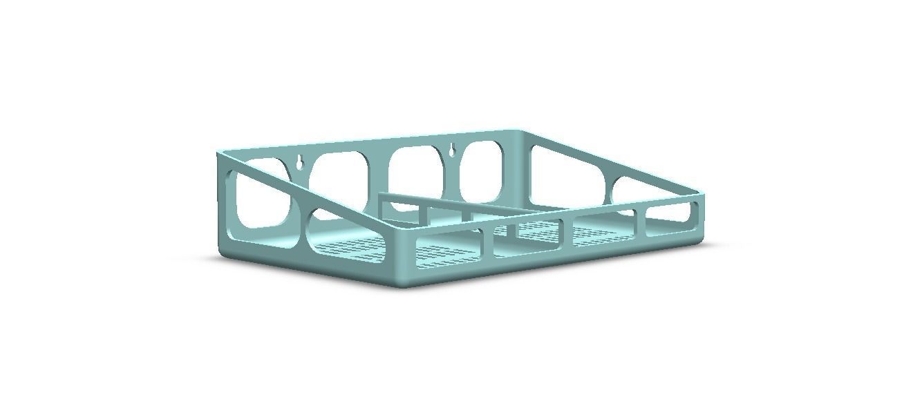 Wall Mounted Multi Purpose Shelf 3D print model_33