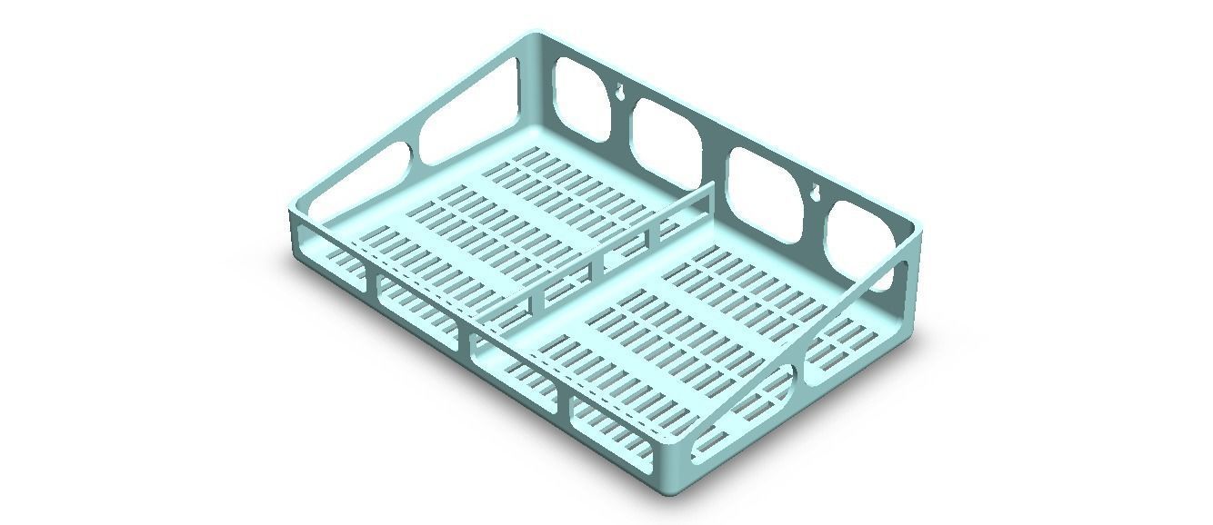 Wall Mounted Multi Purpose Shelf 3D print model_9