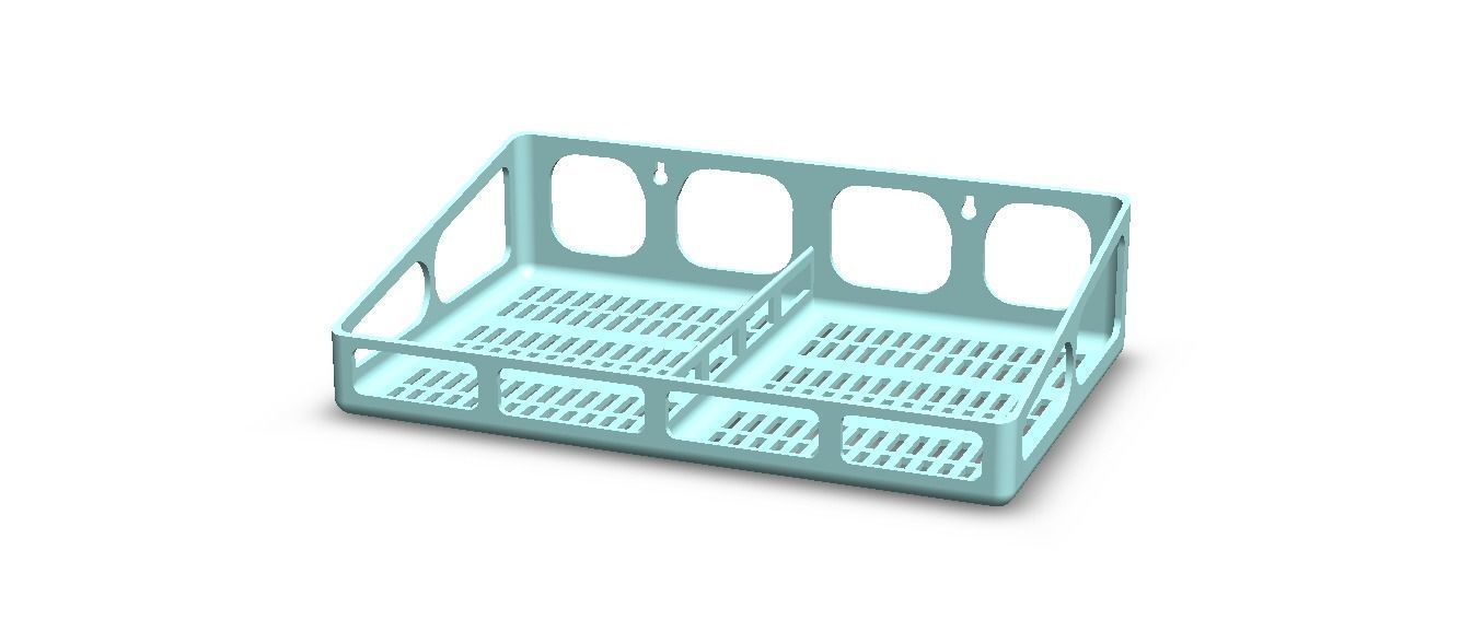 Wall Mounted Multi Purpose Shelf 3D print model_5