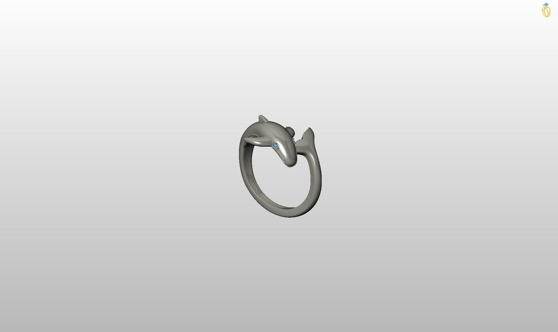 Whale Ring 3D print model_49