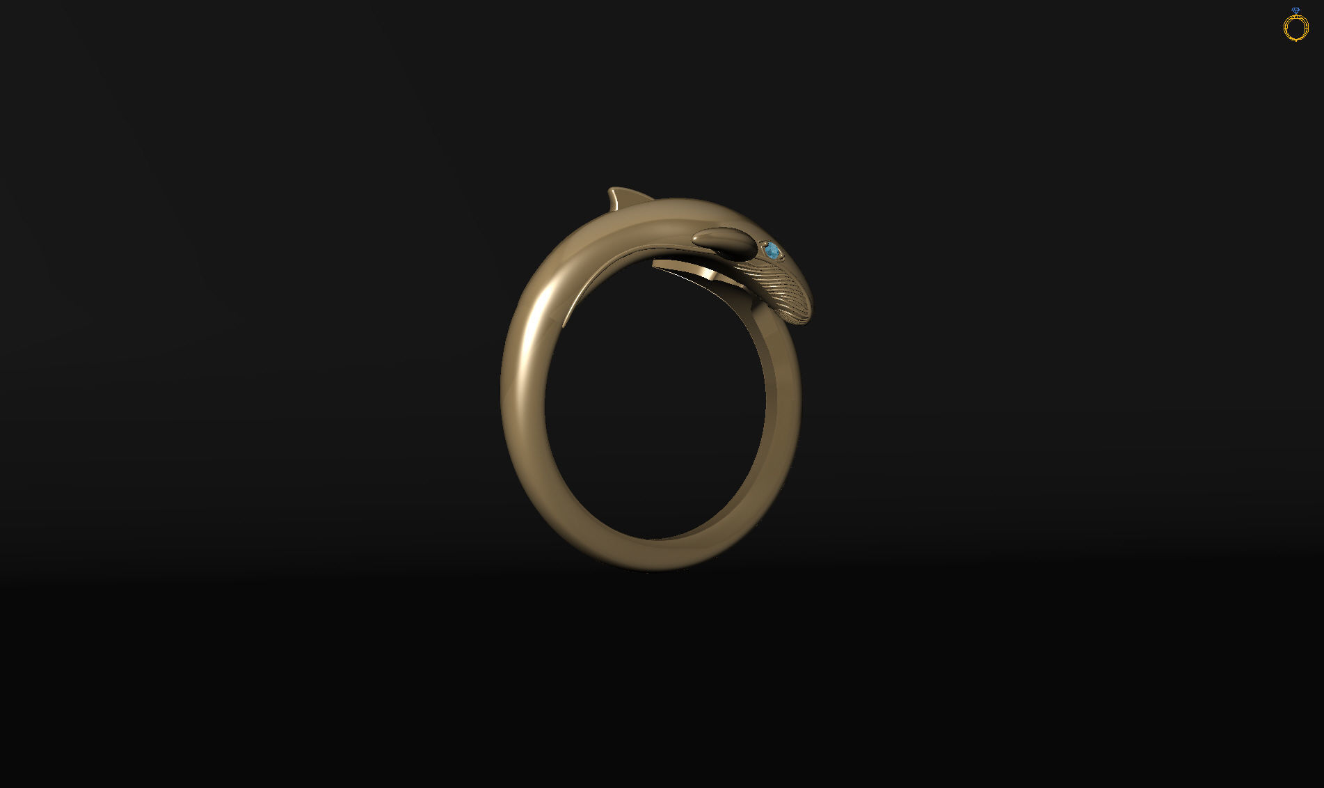 Whale Ring 3D print model_24