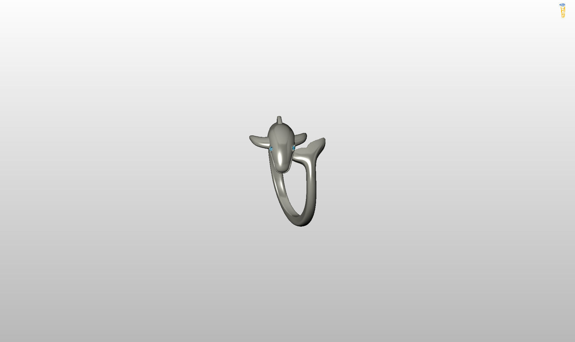 Whale Ring 3D print model_53