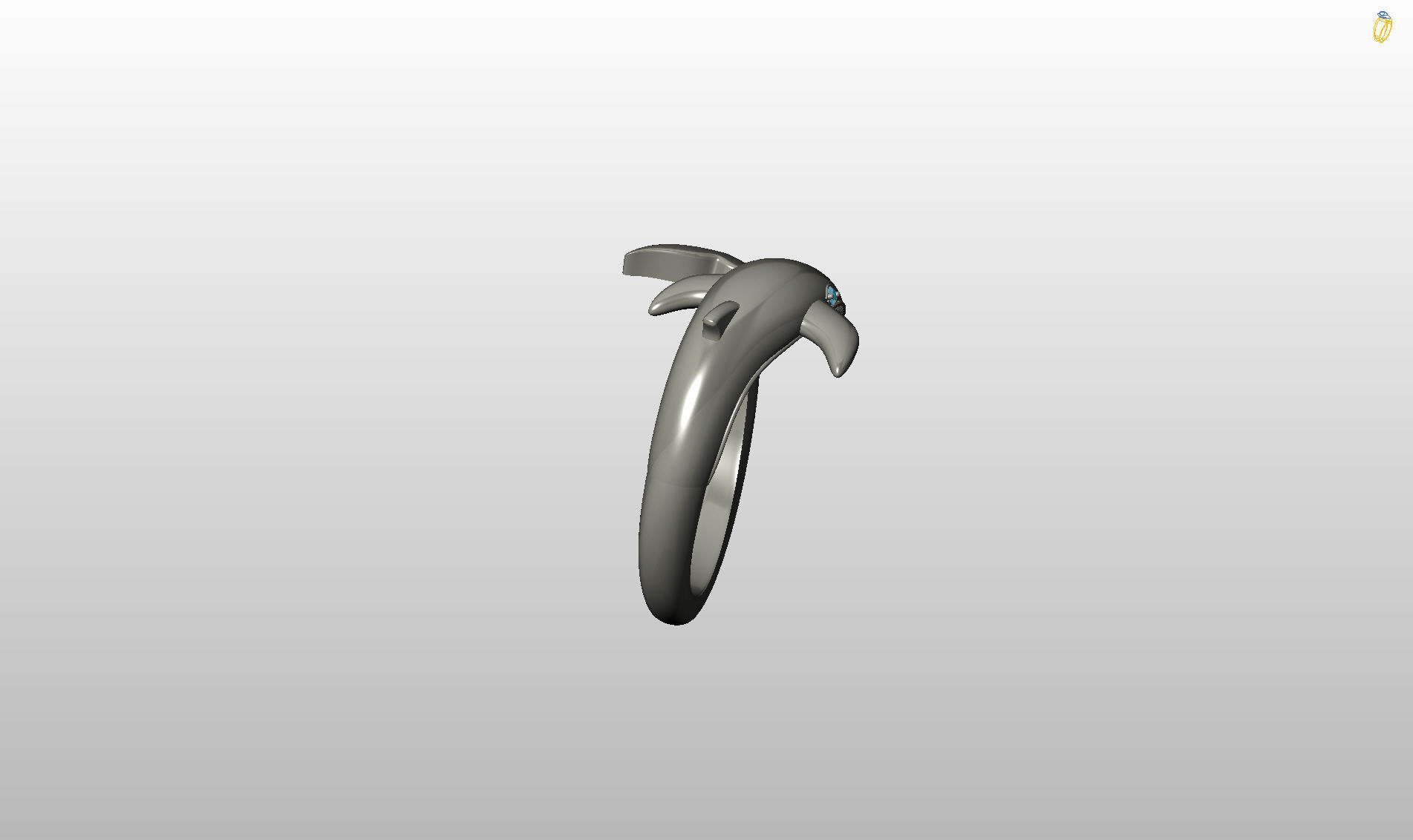Whale Ring 3D print model_31