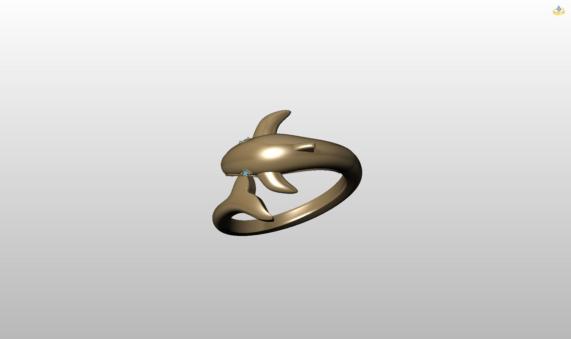 Whale Ring 3D print model_21