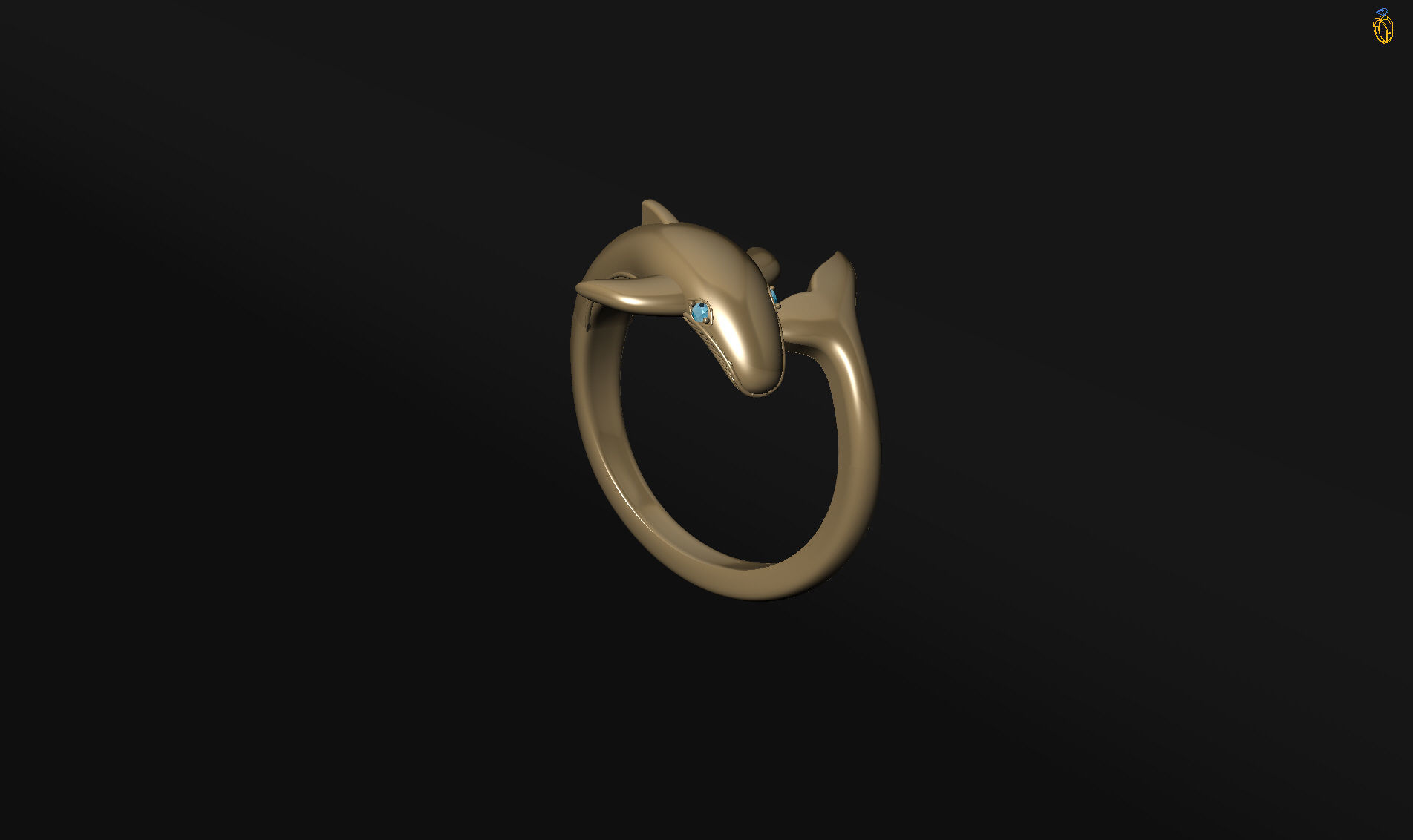 Whale Ring 3D print model_34