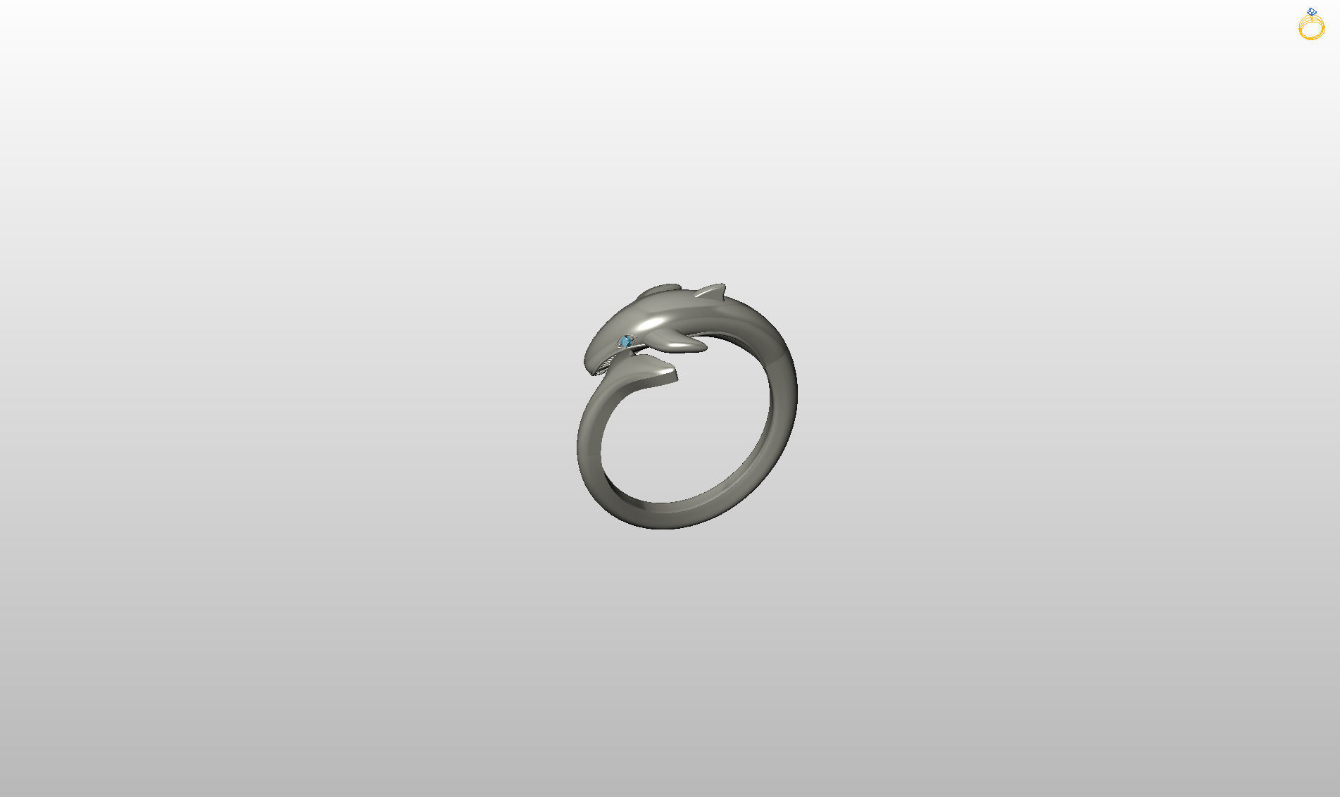 Whale Ring 3D print model_47
