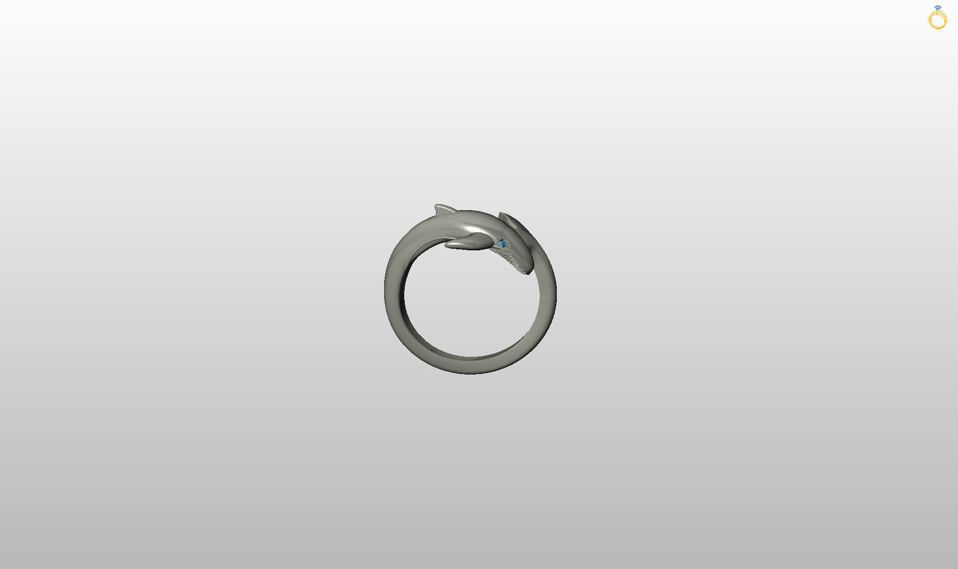 Whale Ring 3D print model_54