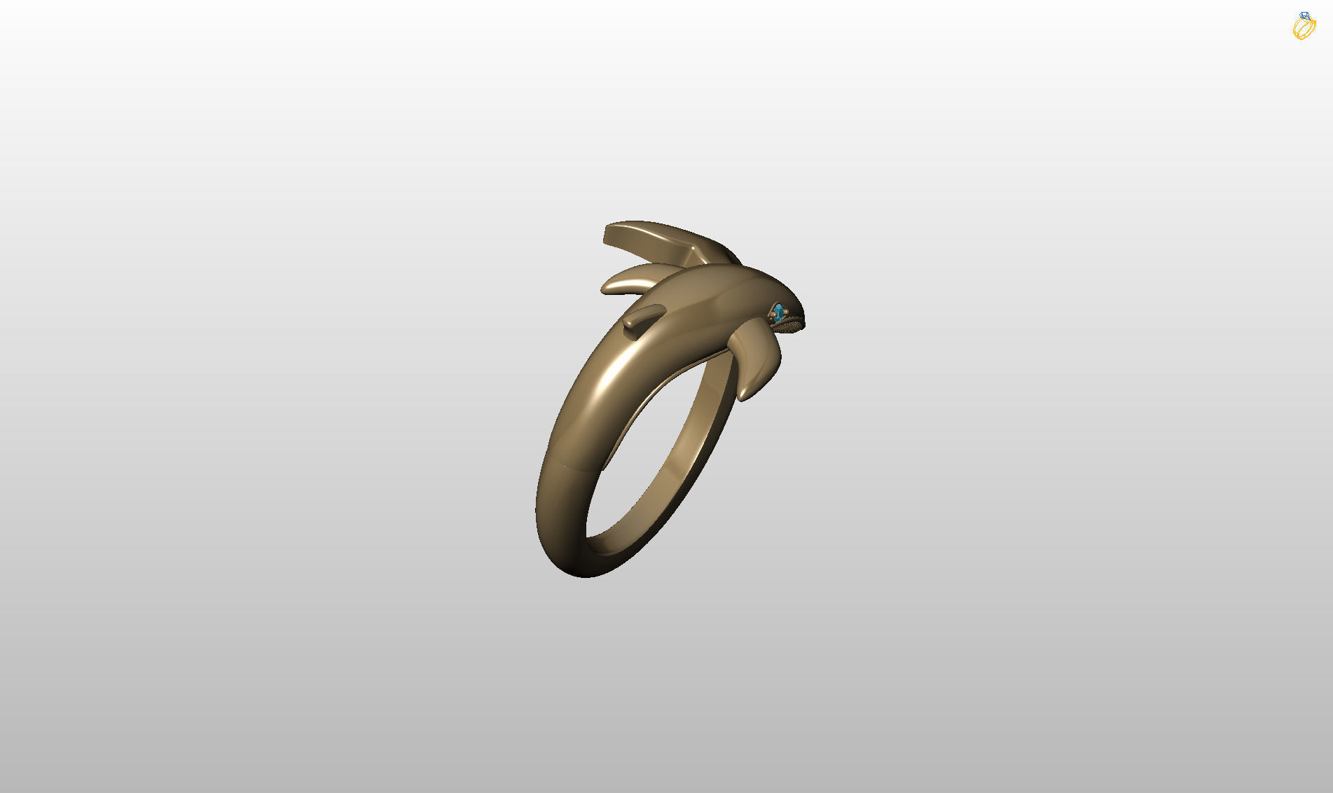 Whale Ring 3D print model_14