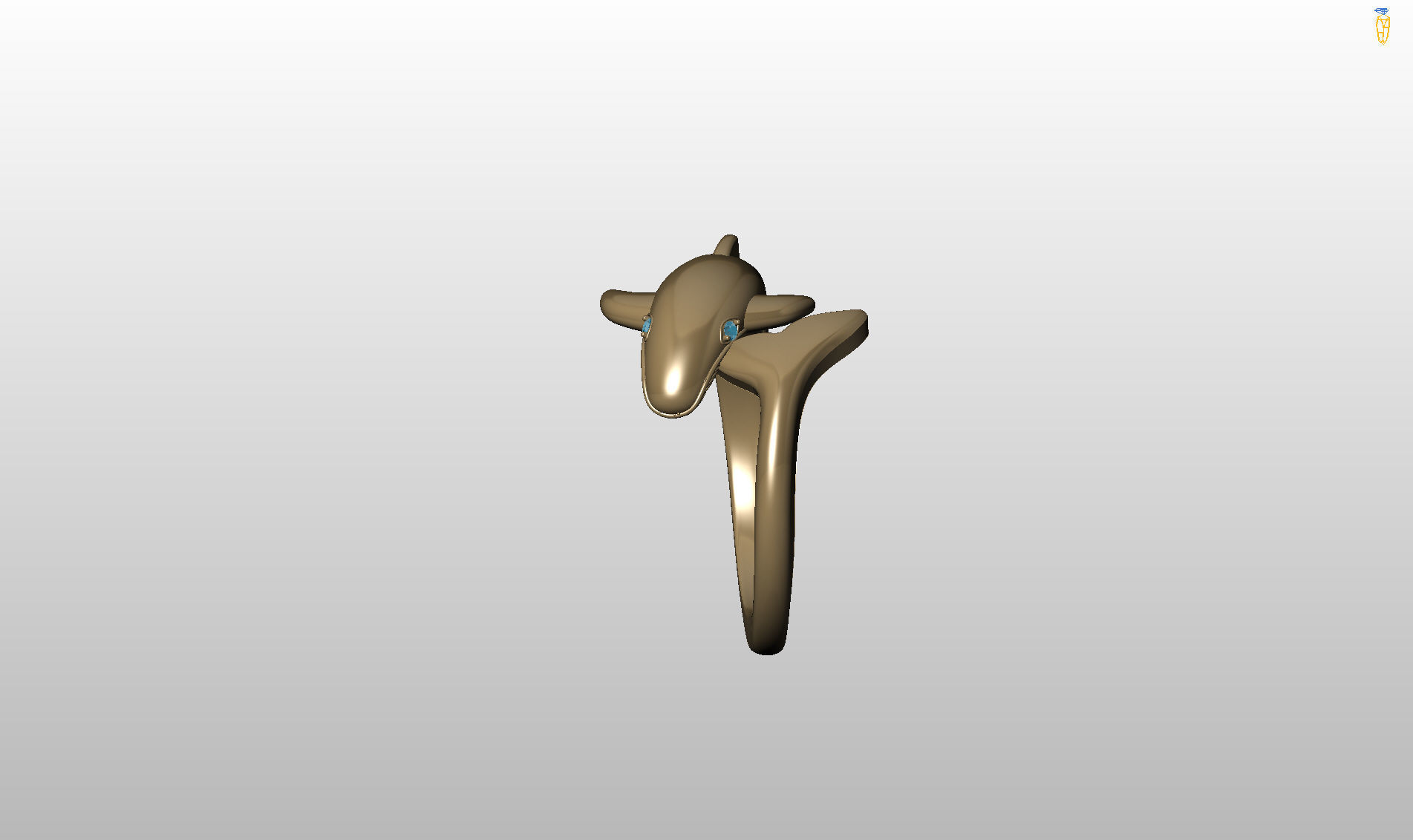 Whale Ring 3D print model_18